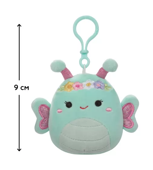 Мягкая игрушка на клипсе Squishmallows- Бабочка Рейна (9 cm) - SQCP00181_2.jpg - № 2