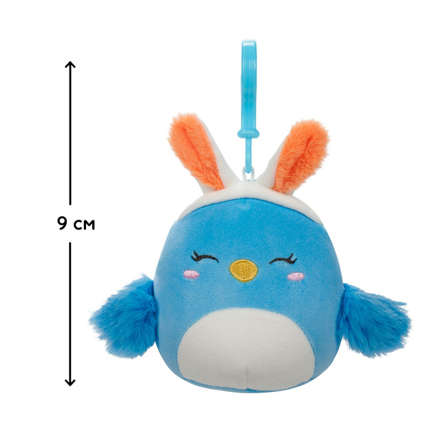 Мягкая игрушка на клипсе Squishmallows - Птичка Бебе (9 cm)