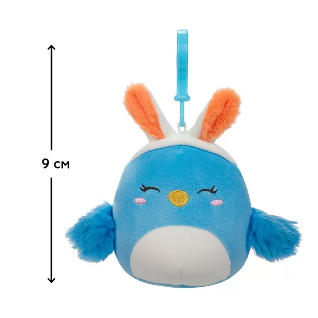 Мягкая игрушка на клипсе Squishmallows - Птичка Бебе (9 cm)
