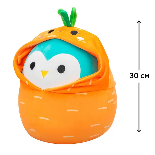 Мягкая игрушка Squishmallows - Сова Винстон (30 cm, в одежде)