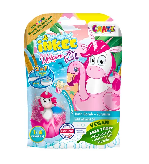 Ароматная бомбочка для ванны с игрушкой Inkee - Eдинорожки - 35832_1.jpg - № 1