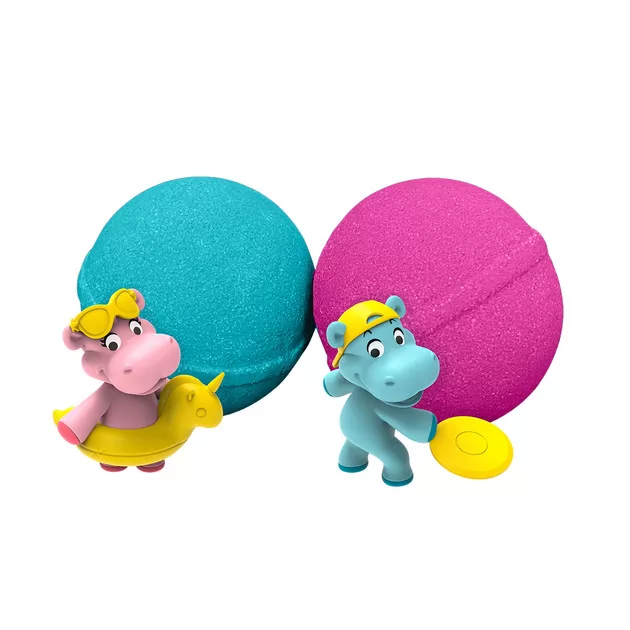 Ароматная бомбочка для ванны с игрушкой Inkee - Бегемотики
