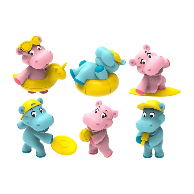 Ароматная бомбочка для ванны с игрушкой Inkee - Бегемотики
