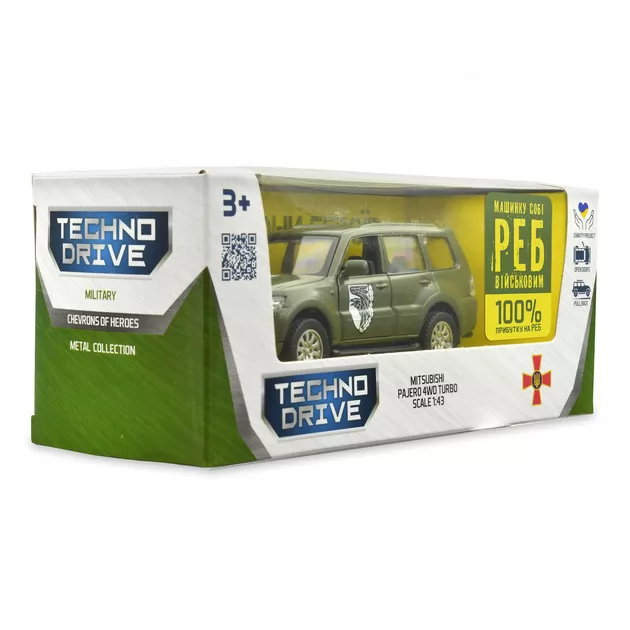 Автомодель серии Шевроны Героев - Mitsubishi Pajero 4WD Tubro - 93 ОМБр""