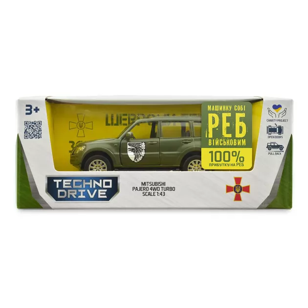 Автомодель серии Шевроны Героев - Mitsubishi Pajero 4WD Tubro - 93 ОМБр""