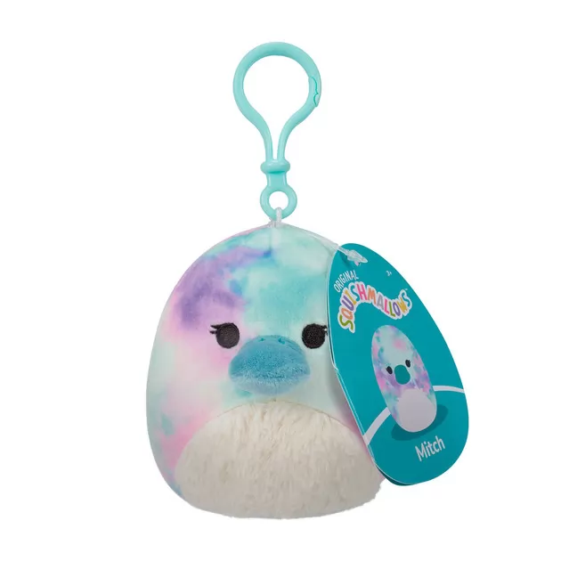 Мягкая игрушка на клипсе Squishmallows – Утконос Бриндал (9 cm)