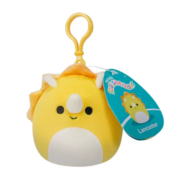 Мягкая игрушка на клипсе Squishmallows – Трицератопс (9 cm)