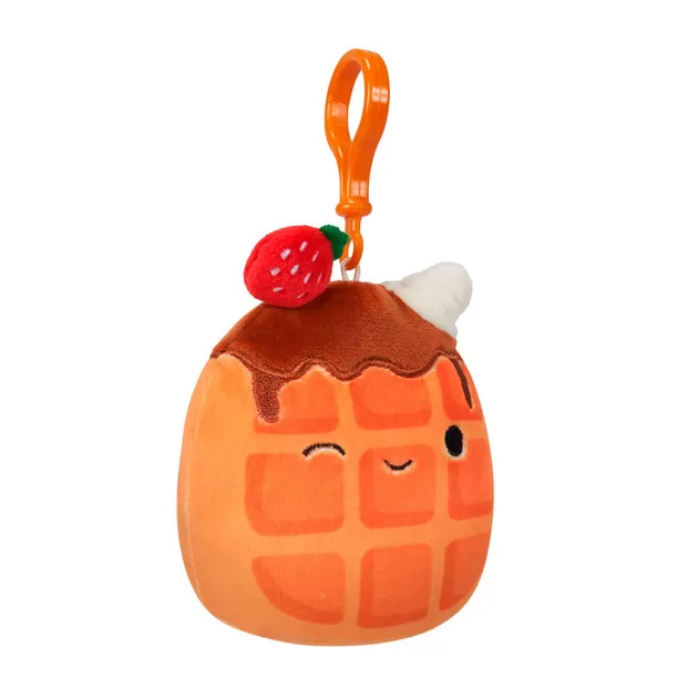 Мягкая игрушка на клипсе Squishmallows– Вафелька Вивер (9cm)