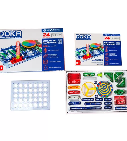 Конструктор электронный Doka Свет и цвет RGB"" - D70700_4.jpg - № 4