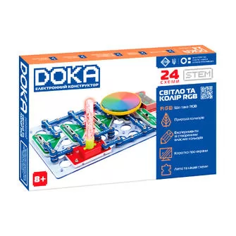 Конструктор электронный Doka Свет и цвет RGB