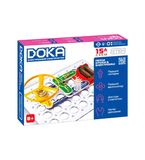 Конструктор электронный Doka Первые шаги в электронике (А)"" - D70709_1.jpg - № 1