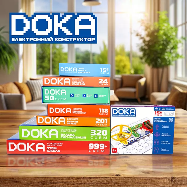 Конструктор электронный Doka Первые шаги в электронике (А)""
