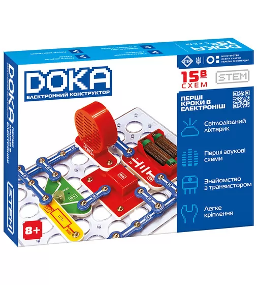 Конструктор электронный Doka Первые шаги в электронике (В)"" - D70710_1.jpg - № 1