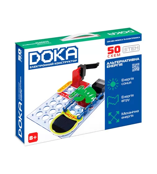 Конструктор электронный Doka Альтернативная энергия" 50 схем" - D70711_1.jpg - № 1