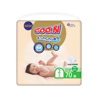 Набор подгузников Goo.N Premium Soft для детей (S, 4-8 кг, 70*2шт)