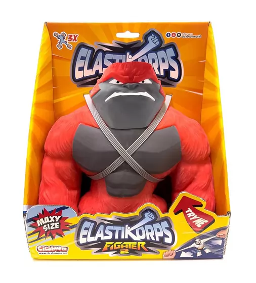 Стретч-игрушка Elastikorps серии Maxy Fighter 2 – Горилла Ранго - MRango-Rosso_1.jpg - № 1