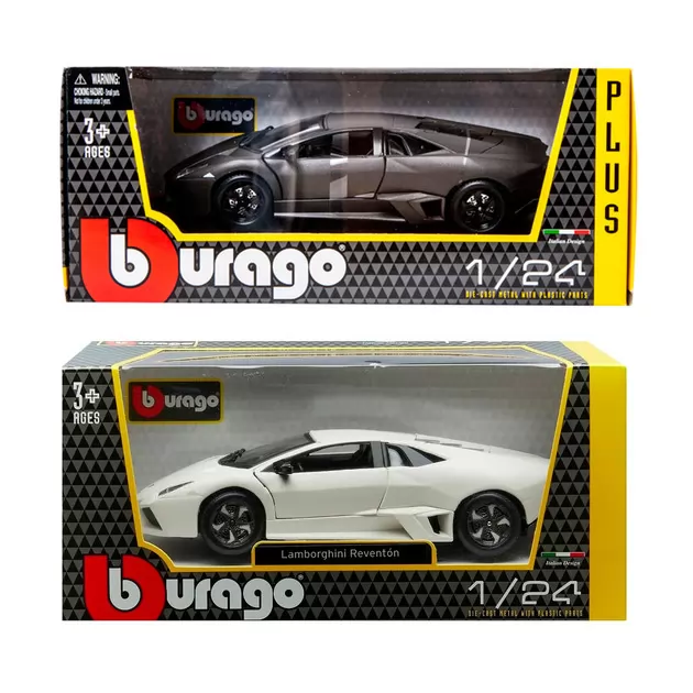 Автомодель - Lamborghini Reventon (ассорти матовый белый, серый металлик 1:24)
