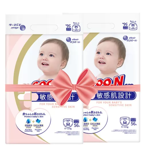 Подгузники Goo.N Plus для детей (размер 3(M), 6-11 кг, 112 шт) - 21000628-2_1.jpg - № 1