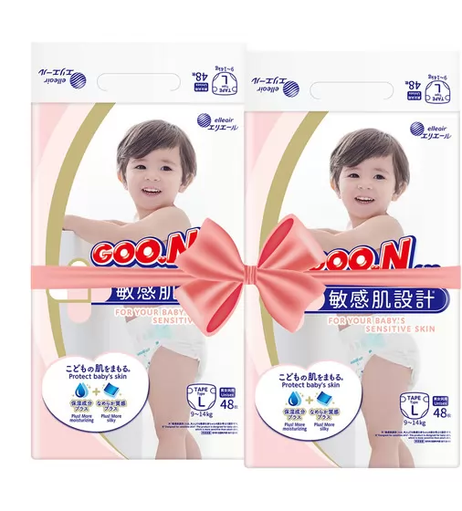Подгузники Goo.N Plus для детей (размер 4(L), 9-14 кг, 96 шт) - 21000629-2_1.jpg - № 1