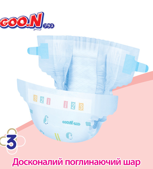 Подгузники Goo.N Plus для детей (размер 5(XL), 12-20 кг, 76 шт) - 21000630-2_6.jpg - № 6