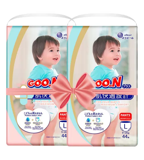 Трусики-подгузники Goo.N Plus для детей (размер 4(L), 9-14 кг, 88 шт) - 21000632-2_1.jpg - № 1
