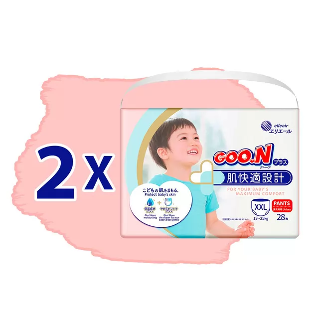 Трусики-подгузники Goo.N Plus для детей (размер 6(XXL), 13-25кг, 56шт)