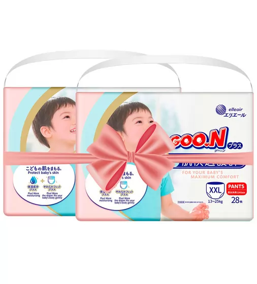 Трусики-подгузники Goo.N Plus для детей (размер 6(XXL), 13-25кг, 56шт) - 21000634-2_1.jpg - № 1