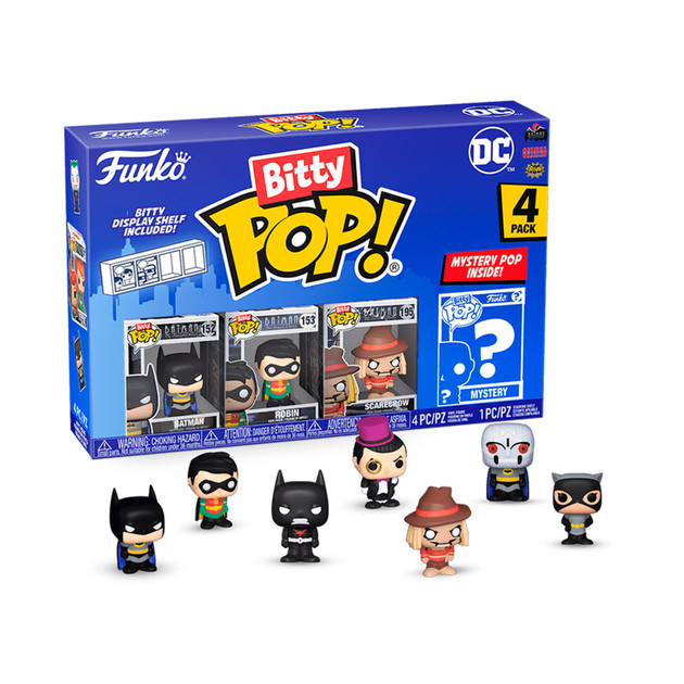 Набор игровых фигурок Bitty Pop! серии DC (4 фигурки асс.)
