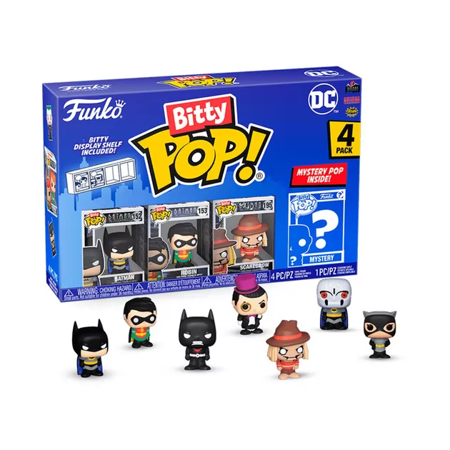 Набор игровых фигурок Bitty Pop! серии DC (4 фигурки асс.)