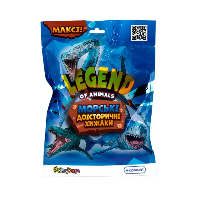 Дисплей стретч-игрушек в виде животного Legend of animals – Морские доисторические хищники (12 шт.)