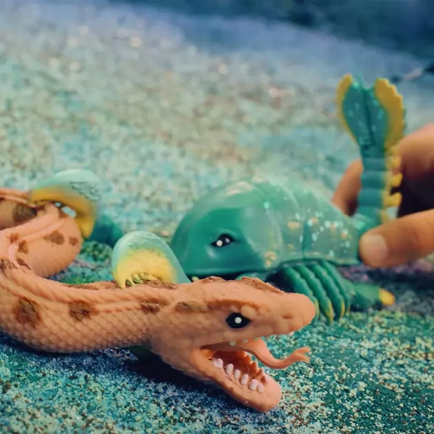 Дисплей стретч-игрушек в виде животного Legend of animals – Морские доисторические хищники (12 шт.)