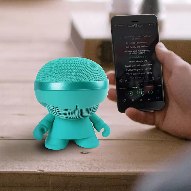 Акустика Xoopar - Xboy Glow (12 Cm, Мятная, Bluetooth, Стерео, С Муз. Mp3-Проигрывателем С Sd-Карт,