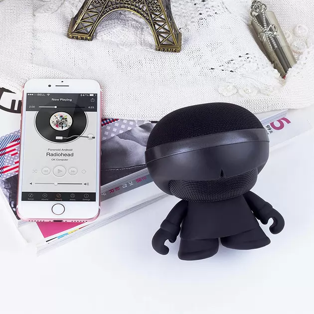 Акустика Xoopar - Xboy Glow (12 Cm, Чёрная, Bluetooth, Стерео, С  Mp3-Проигрывателем С Sd-Карты)