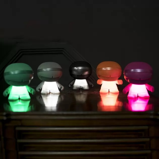 Акустика Xoopar - Xboy Glow (12 Cm, Чёрная, Bluetooth, Стерео, С  Mp3-Проигрывателем С Sd-Карты)
