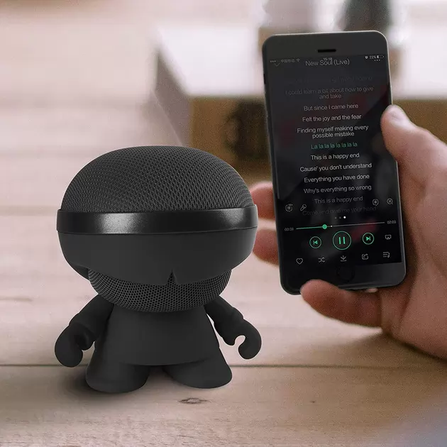 Акустика Xoopar - Xboy Glow (12 Cm, Чёрная, Bluetooth, Стерео, С  Mp3-Проигрывателем С Sd-Карты)