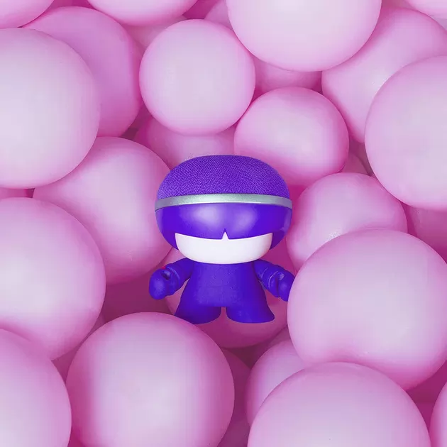 Акустика Xoopar - Mini Xboy (7,5 Cm, Фиолетовая, Bluetooth, Моно)