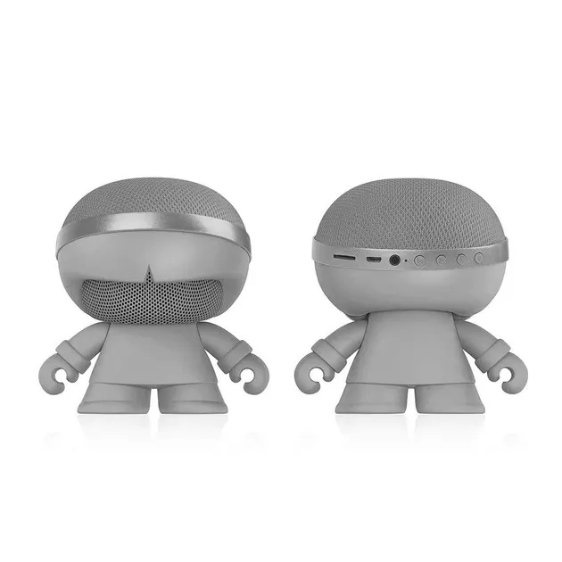 Акустика Xoopar - Xboy Glow (12 Cm, Серая, Bluetooth, Стерео, С Mp3-Проигрывателем С Sd-Карты)