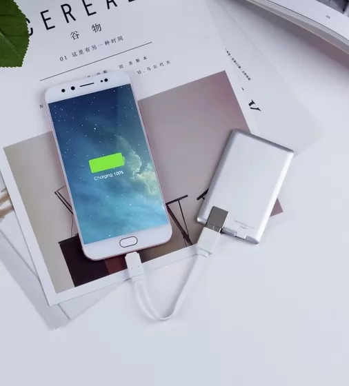 Портативная Батарея Xoopar - Power Card (Серебристая, 1300 Ма*Ч) - XP61057.12RV_5.jpg - № 5