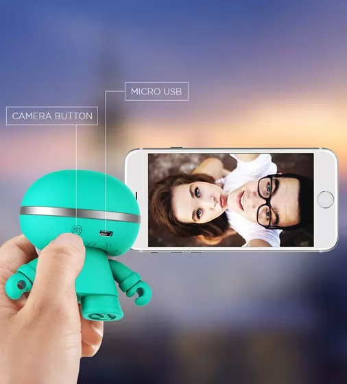 Акустика Xoopar - Mini Xboy (7,5 Cm, Мятная, Bluetooth, Моно) - XBOY81001.30A_6.jpg - № 6