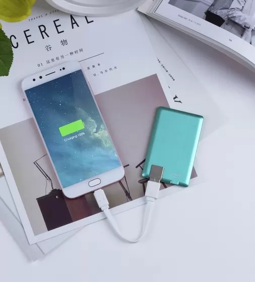 Портативная Батарея Xoopar - Power Card (Мятная, 1300 Ма*Ч) - XP61057.30RV_5.jpg - № 5