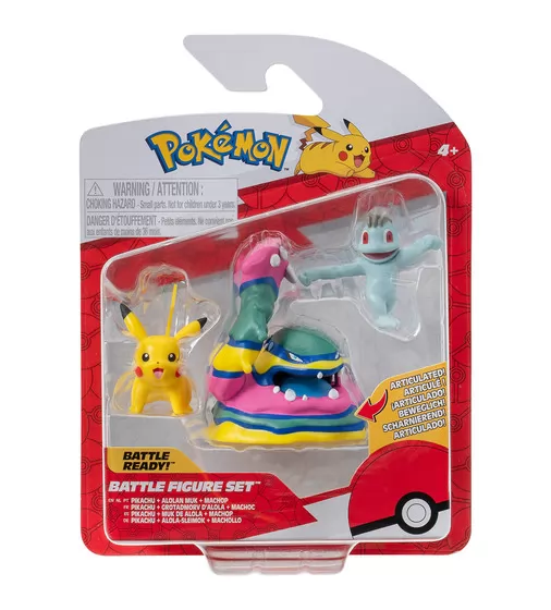 Набор игровых фигурок Pokemon W19 - Мачоп, Пикачу, Алола Мак - PKW3597_1.jpg - № 1