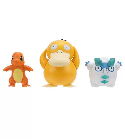 Набор игровых фигурок Pokemon W19 - Чармандер, Галарский Дарумака, Псайдак - PKW3598_2.jpg - № 2