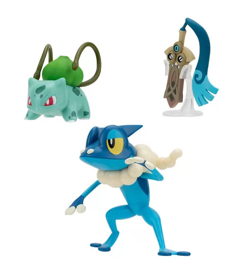 Набор игровых фигурок Pokemon W19 - Хонэдж, Бульбазавр, Фрогадир - PKW3599_3.jpg - № 3