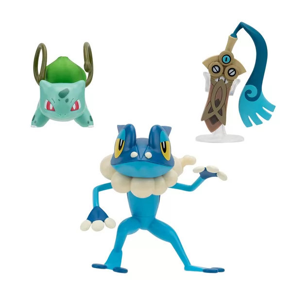 Набор игровых фигурок Pokemon W19 - Хонэдж, Бульбазавр, Фрогадир