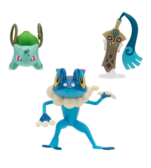 Набор игровых фигурок Pokemon W19 - Хонэдж, Бульбазавр, Фрогадир - PKW3599_2.jpg - № 2