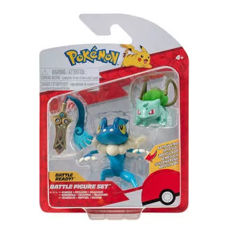 Набор игровых фигурок Pokemon W19 - Хонэдж, Бульбазавр, Фрогадир