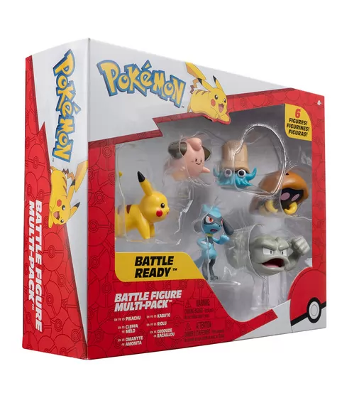 Набор игровых фигурок Pokemon W7 - Пикачу, Клеффа, Риолу, Геодуд, Оманайт, Кабуто - PKW3613_2.jpg - № 2