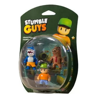 Набор коллекц. фигурок Stumble Guys - Мегалодон, Мистер Стамбл, Капибара