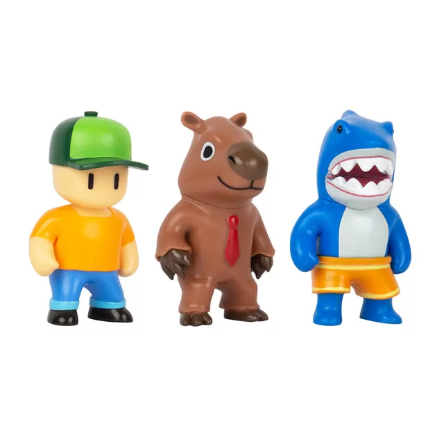 Набор коллекц. фигурок Stumble Guys - Мегалодон, Мистер Стамбл, Капибара