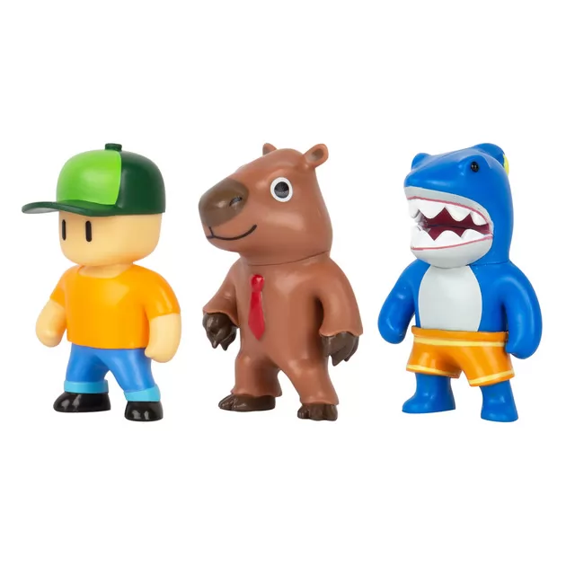 Набор коллекц. фигурок Stumble Guys - Мегалодон, Мистер Стамбл, Капибара